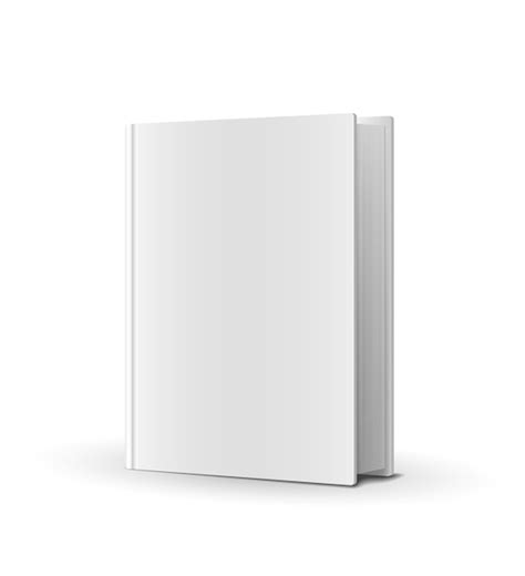 Free Vector | Blank book cover over white Vector Illustration