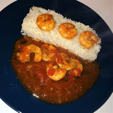 Riz sauce tomates crevettes