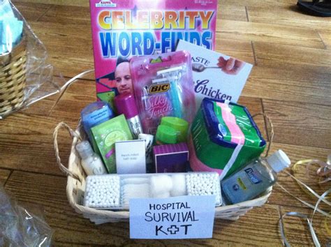 Hospital kit | Survival kit gifts, Hospital gifts, Unique gift baskets