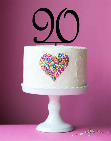 Number 90 cake topper - 90th birthday cake decoration - Laser cut - Made in Australia