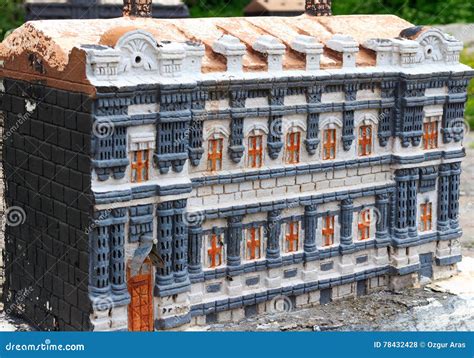 Stone Building Model of Ancient History. Editorial Stock Photo - Image ...