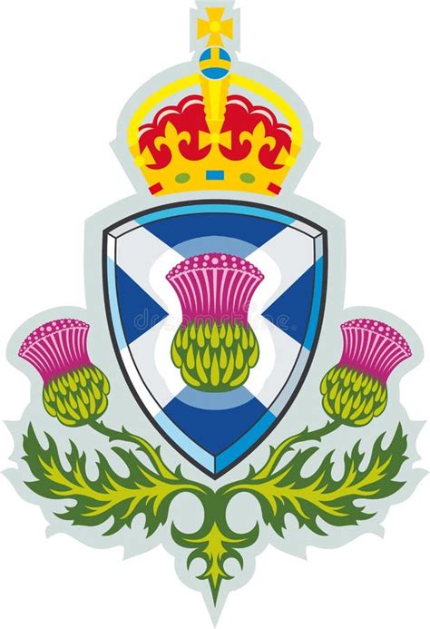 Scottish Thistle .Symbol of Scotland Stock Vector - Illustration of thorn, victorian: 23586548