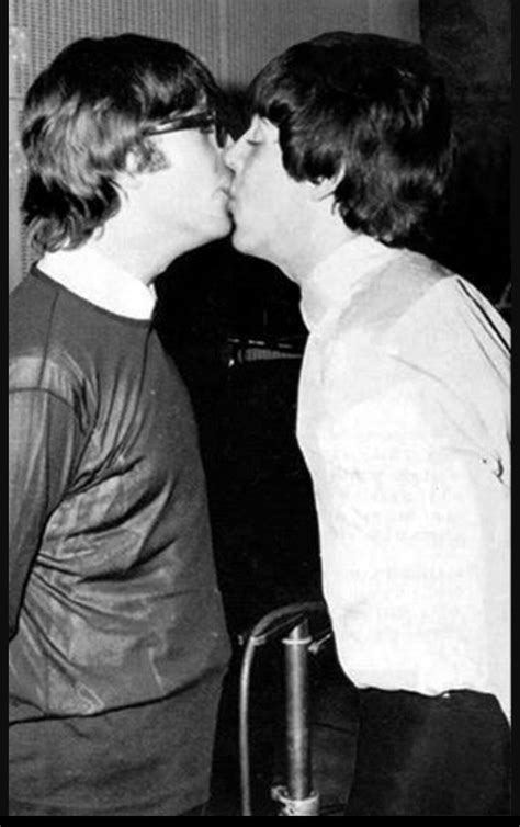 John Lennon And Paul Mccartney Kissing