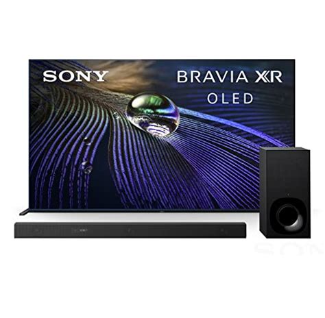 Sony A90J 55 Inch TV: BRAVIA XR OLED 4K Ultra HD Smart Google TV Z9F 3.1ch Sound bar with Dolby ...