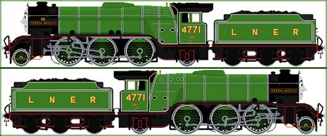 LNER V2: 4771 ~ Green Arrow by LocoSprites on DeviantArt