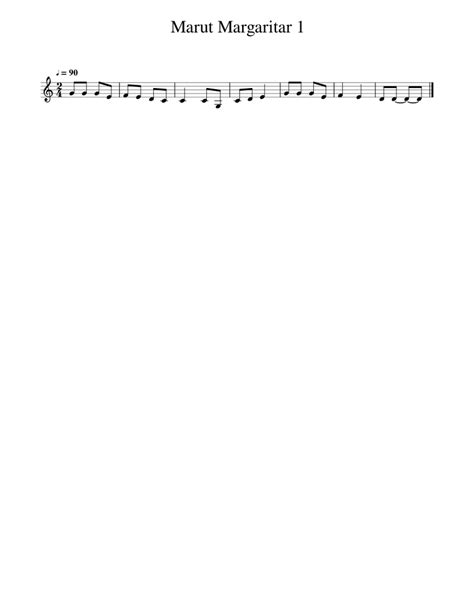 Marut Margaritar 1 Sheet music for Violin (Solo) | Musescore.com