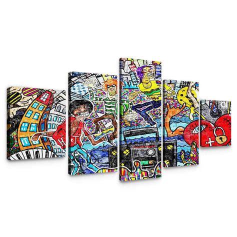 Music Vibes Graffiti Wall Art – Canvas Freaks