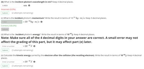 Solved Photon Scattering Photon Scattering by Electron E' = | Chegg.com