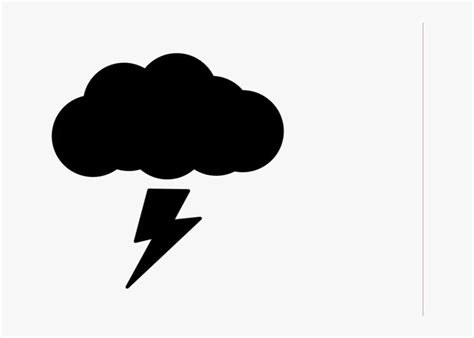 Transparent Thunder Png - Thunder Silhouette, Png Download - kindpng