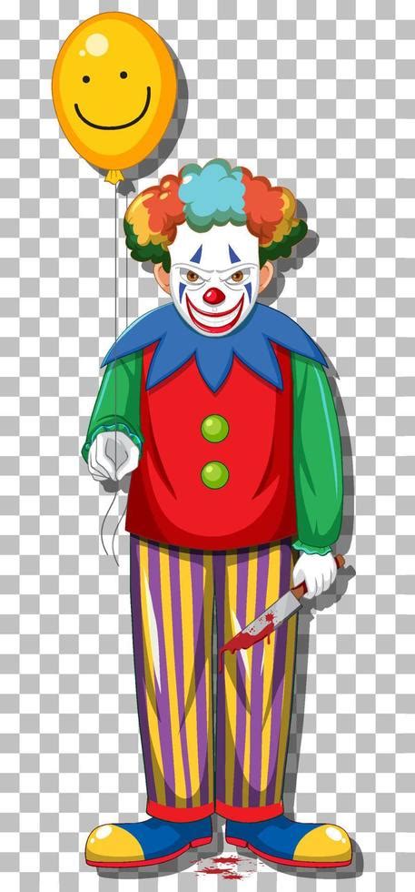 Scary clown cartoon character 8683990 Vector Art at Vecteezy