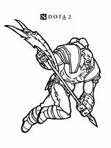 Dota 2 coloring Pages sketch template
