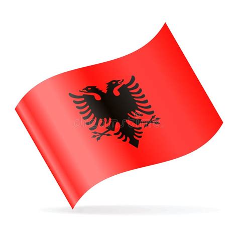 Albania Flag Pin Vector Icon Stock Illustration - Illustration of flag ...