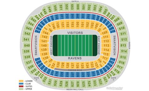 Baltimore Ravens Home Schedule 2019 & Seating Chart | Ticketmaster Blog