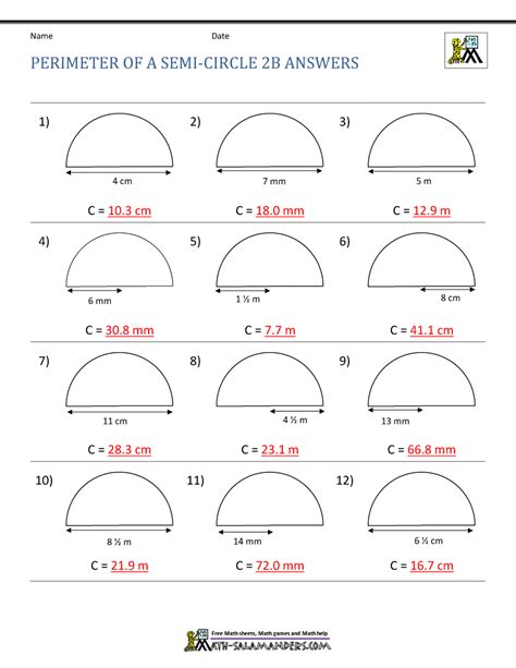 Perimeter of a Semi-Circle