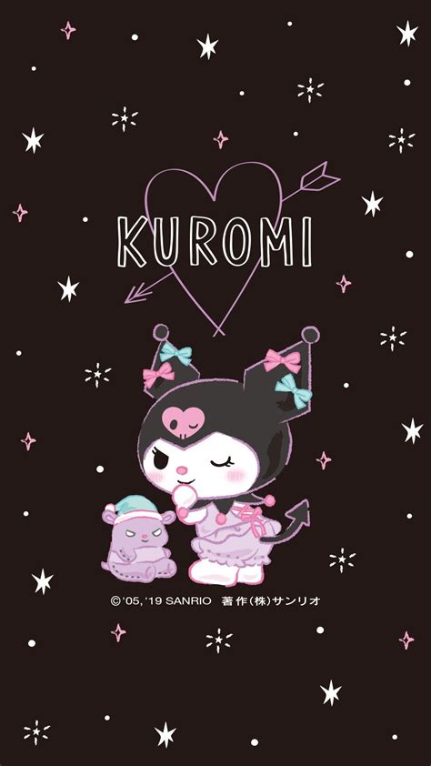 Kuromi Wallpaper | Wallpaper iphone, Pelajaran seni, Kartu