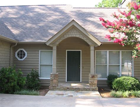 Simple arched portico for ranch style home. | Front Porticos for great curb appeal | Pinterest ...