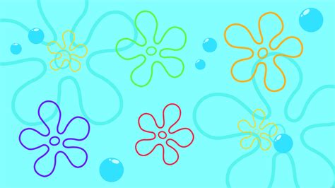 Spongebob Time Cards, Spongebob Background, Flower Background Design, Hawaiian Flowers, Flower ...