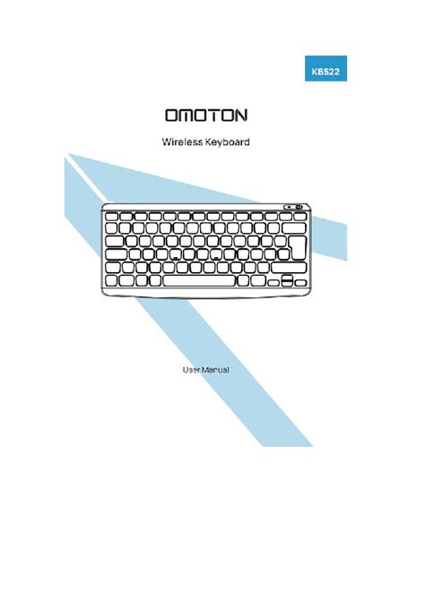 OMOTON Bluetooth Keyboard User Manual - Rechargeable Wireless Keyboard ...