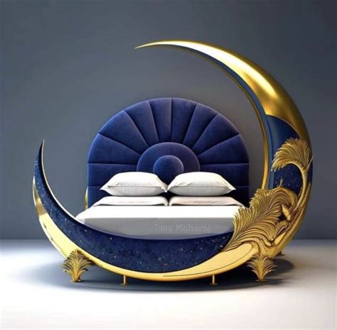 Moon bed . via Vishma Maharaj (?) | Yatak odası, Dekorasyon fikirleri, Tasarım iç mekanlar