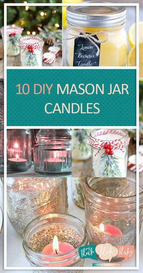 10 DIY Mason Jar Candles