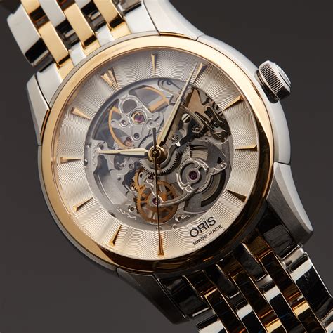 Oris Artelier Skeleton Automatic // 01 734 7670 4351-07 8 21 78 // Pre-Owned - Exciting ...