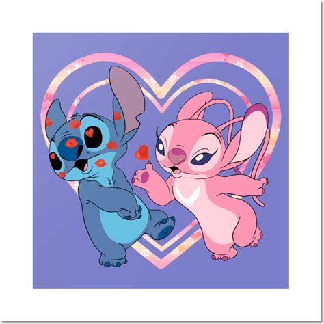 Stitch and Angel Kiss - Lilo And Stitch - Posters and Art Prints ...