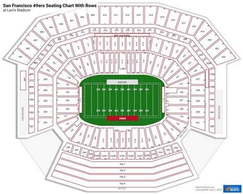 Levi S Stadium Seating Chart With Row Numbers | Cabinets Matttroy