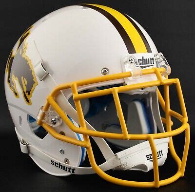 *CUSTOM* WYOMING COWBOYS NCAA Schutt XP GAMEDAY Replica Football Helmet ...