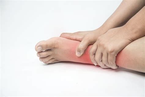 Ankle Injury in Humans .ankle Pain,joint Pains People Medical Stock ...