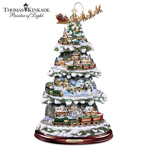 Thomas Kinkade Illuminated Holiday Centerpiece Collection | Tabletop ...