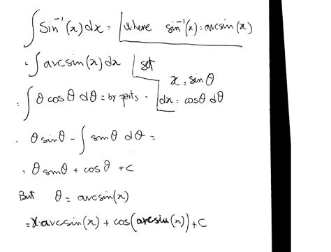 How do you integrate sin^(-1)x ? | Socratic