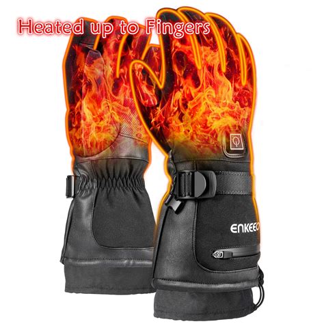 Heated Winter Gloves for Men&Women, Rechargeable Battery Heated Gloves ...