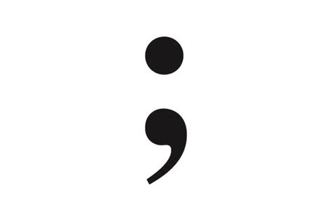 Semicolon SVG Cut file by Creative Fabrica Crafts · Creative Fabrica