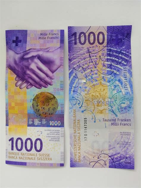 The banknote I like most after the 100 CHF note and perhaps also the 10 ...