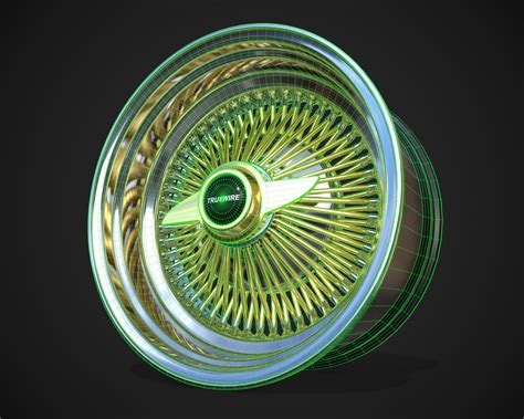 TruSpoke 100-Spoke Knock-Off reverse wire rim 3D Model $7 - .max .3ds .fbx .obj .unknown - Free3D