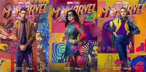 Meet the cast of Ms. Marvel with character posters for Disney+ series