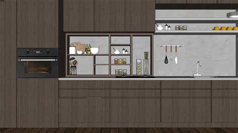 Kitchen Set | 3D Warehouse | 3d kitchen design, Kitchen design pictures, Kitchen inspiration design