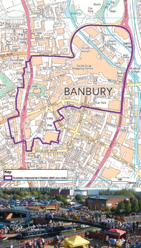 The BID area map - Banbury Bid