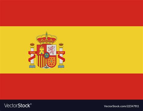 National flag of spain Royalty Free Vector Image