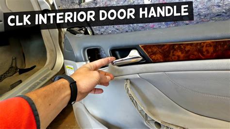 MERCEDES CLK W208 INTERIOR DOOR HANDLE REMOVAL REPLACEMENT - YouTube