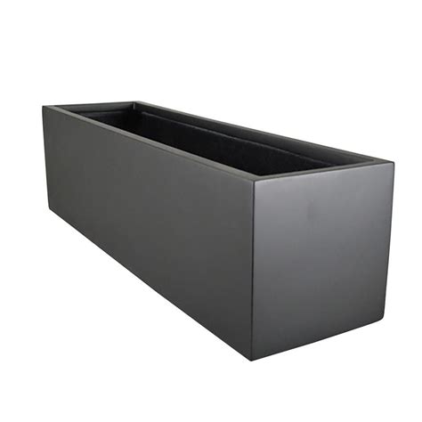 Vasesource 8 in. x 8 in. Matte Black Fiberglass Rectangle Planter-FRC8828BL in 2020 | Diy ...