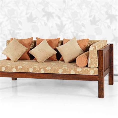 Teak wood daybed, teak sofa bed, daybed, living room furniture shop in KL