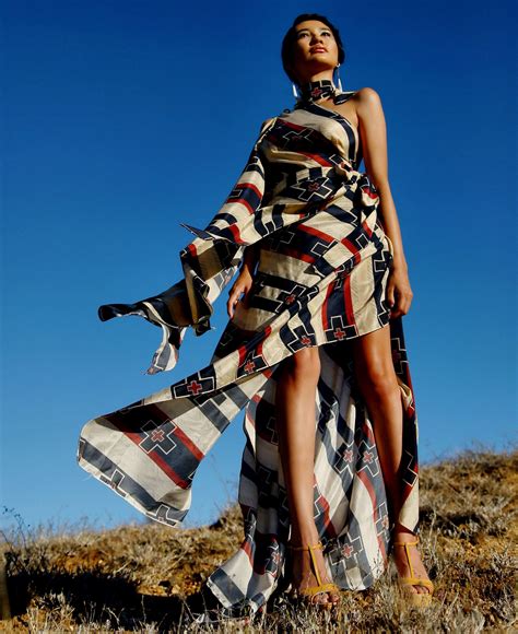 Native American Fashion Model