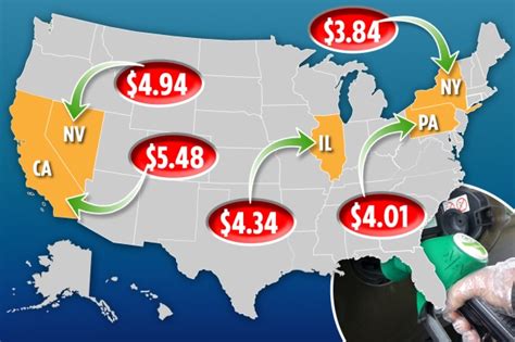 Gas prices in each state revealed – are you paying up to $5.48 per gallon? | The US Sun