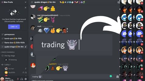 Blox fruit trading discord server