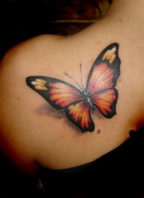 Orange Butterfly | Tattoo ideas | Pinterest