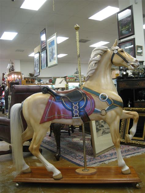 Antiques, Art, and Collectibles: Antique D. C. Muller & Bro. Carousel Horse