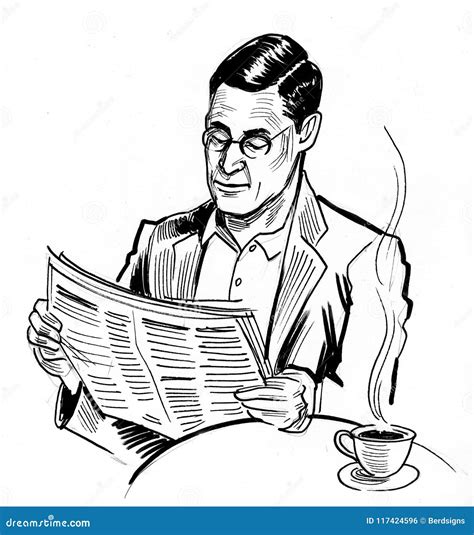 ++ 50 ++ reading newspaper clipart black and white 209569 - Gambarsaei4a