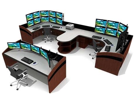 Control Room Consoles & NOC Furniture For Command Centers