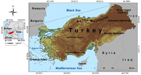 Anatolian Plateau Map